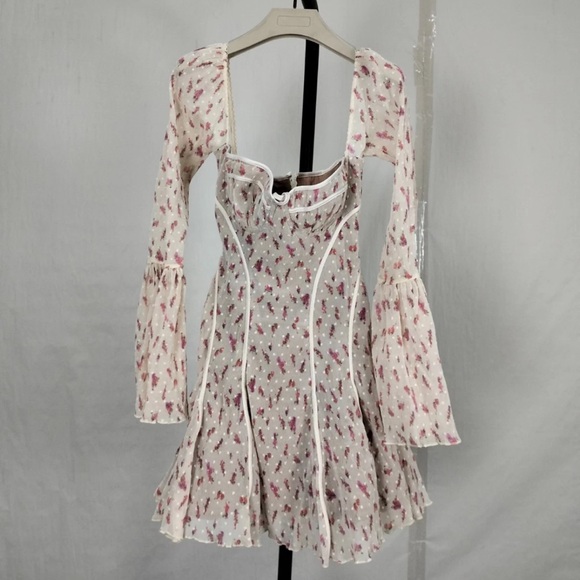 HOUSE OF CB 'Analissa' Vintage Rose Print Corset MiniDress S(Full Cup)-US4-6 - Picture 5 of 7